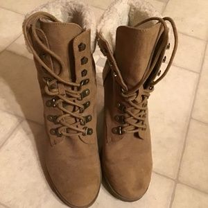 Brash tan boots